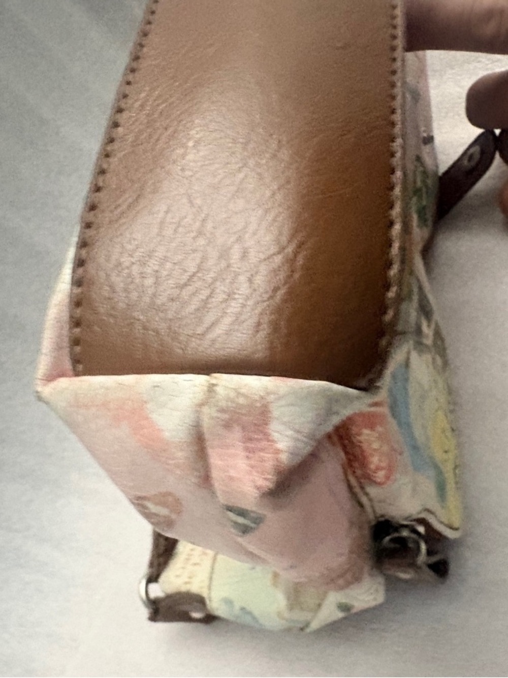 Relic Paris Postcard Collage Crossbody Bag Eiffel Tower Print Multi Pocket Y2K - Picture 12 of 12